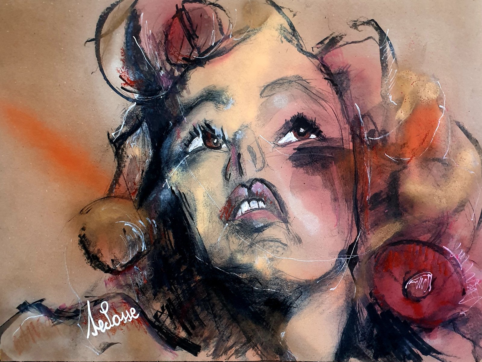 Portrait Falling Into Time Parov Stelar Expressionnisme Selosse Belgique par Jérôme Selosse