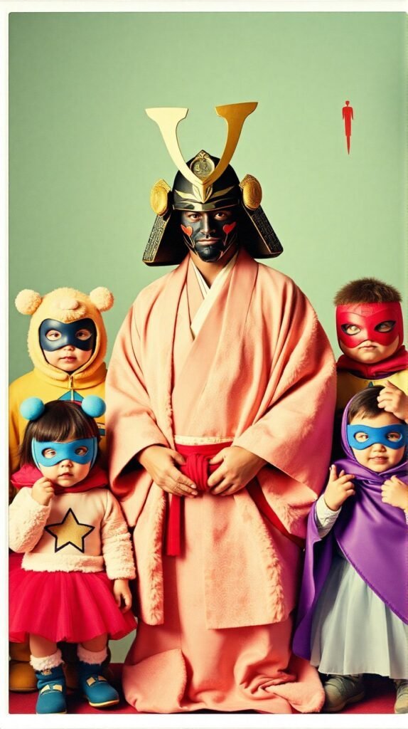 Portrait Photo Polaroid CreeunephotodartdanslestyledesfilmdeElzbietaKwiatkowskaunsamouraindansunkimonomagnifiqueentourepardesenfantshabilleenpellucheetsuperheros Dans Le St 574x1024