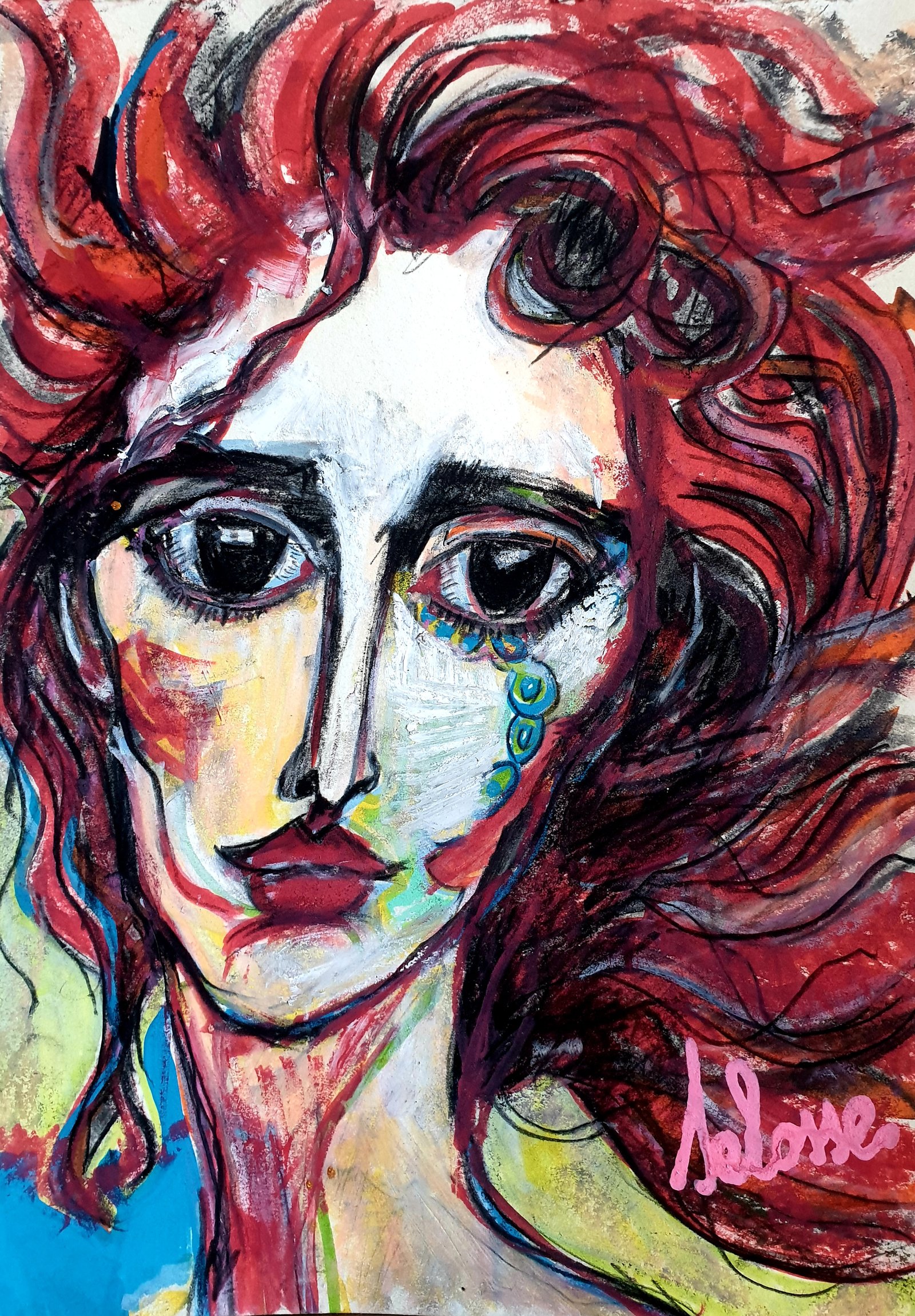 Oeuvre Art Contemporain Isadora Duncan Peintre Selosse Bruxelles Etterbeek par Jérôme Selosse